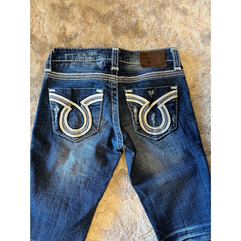 Big Star Liv Boot Jeans Women's 25 Medium Wash Distressed Bootcut